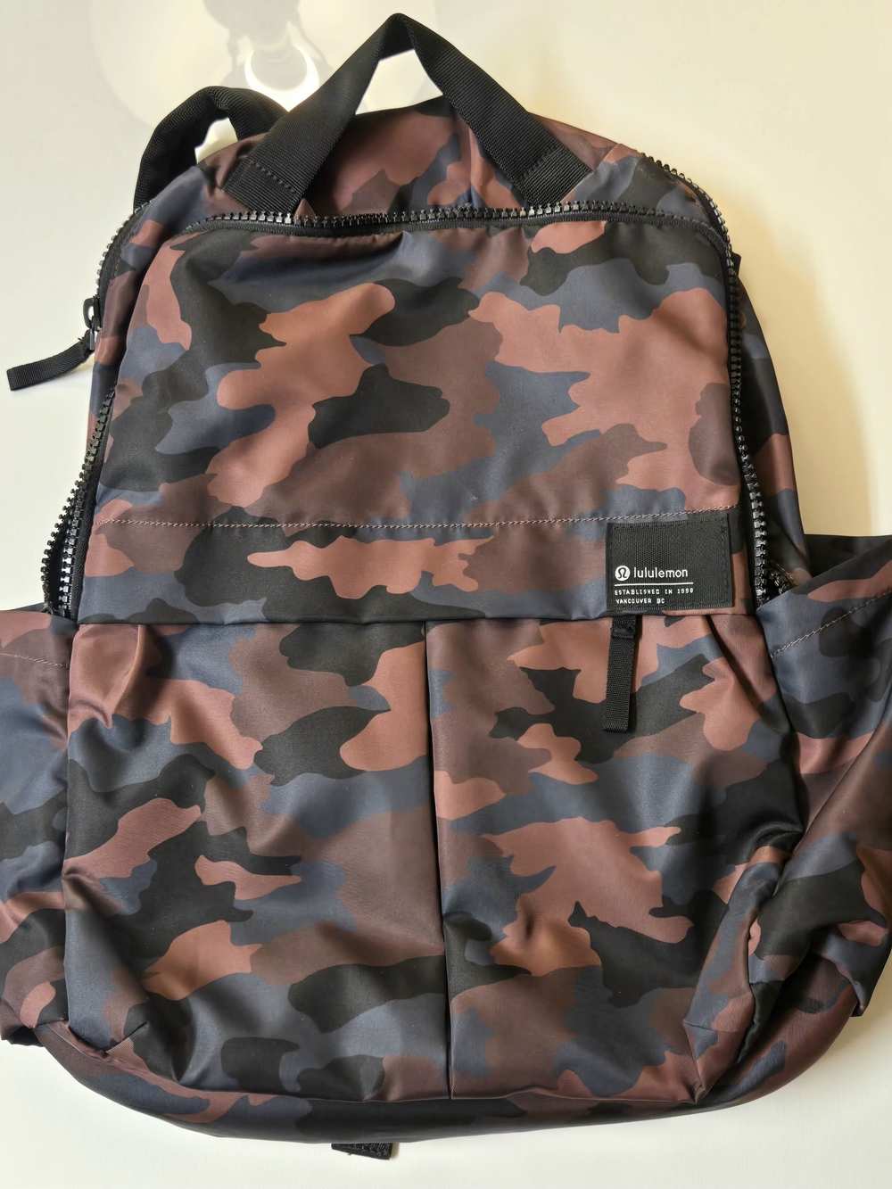 lululemon athletica Men’s Camouflage Backpack - Burgundy/Black/Gray
